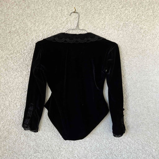 Black velvet bodysuit