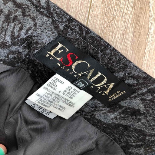 Escada's wool skirt