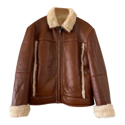 Shearling bomber