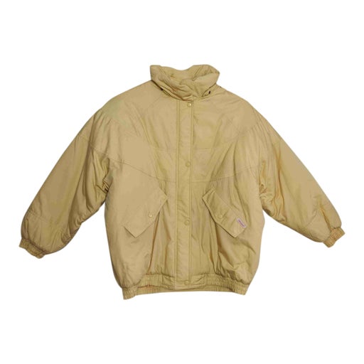 Yellow down jacket