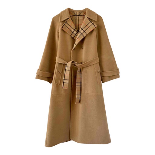 Reversible wool coat