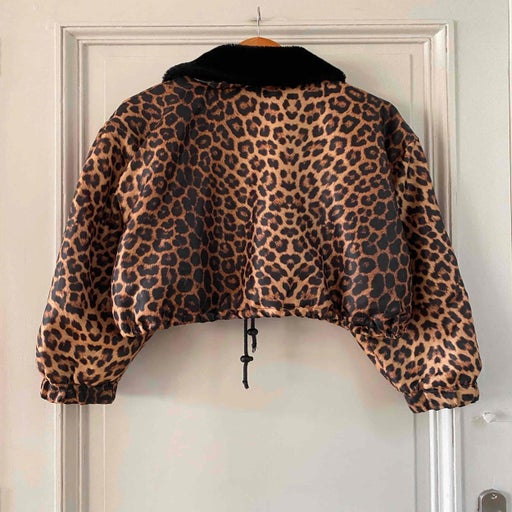 Leopard down jacket