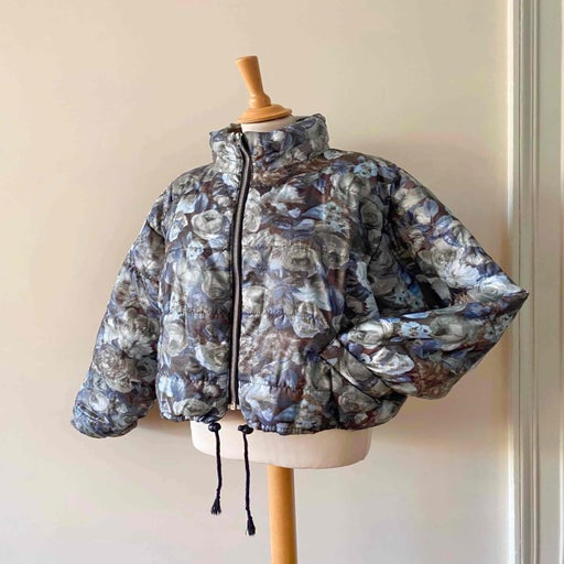 Floral down jacket