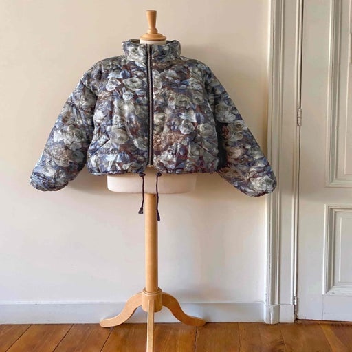 Floral down jacket