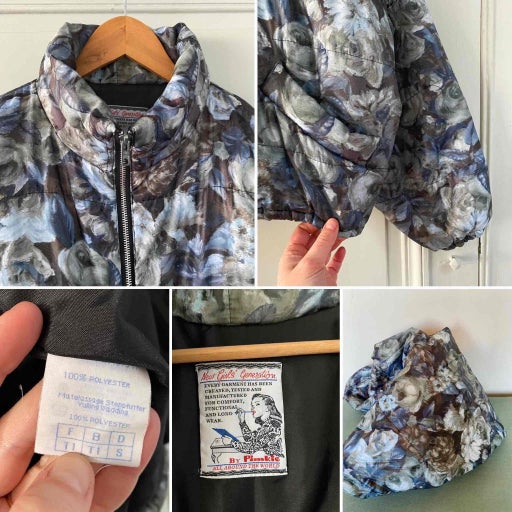 Floral down jacket