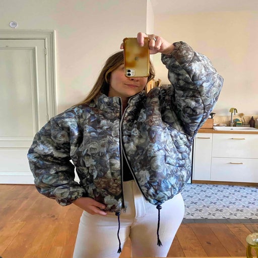 Floral down jacket