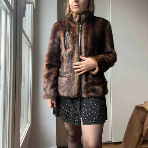 Manteau balmain online fausse fourrure