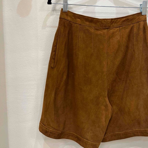 70's suede shorts