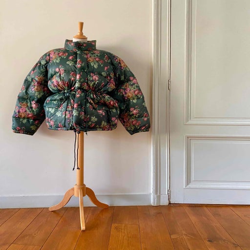 Floral down jacket