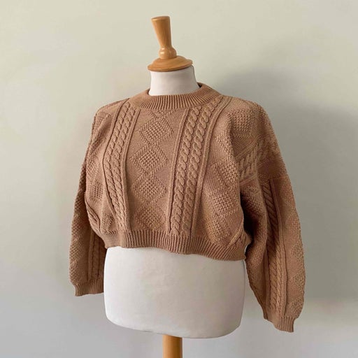 Irish cropped sweater