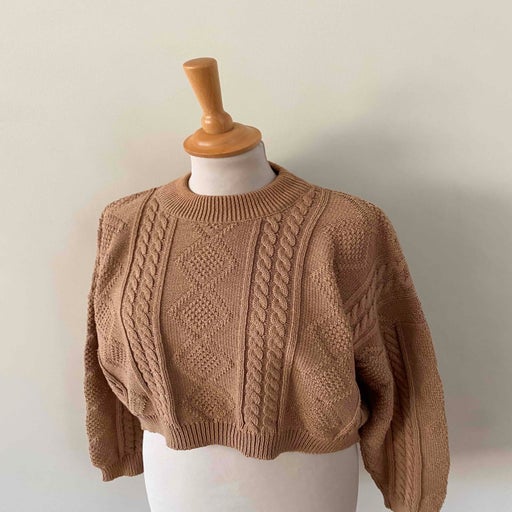 Irish cropped sweater