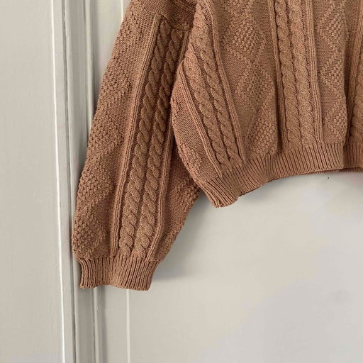 Irish cropped sweater