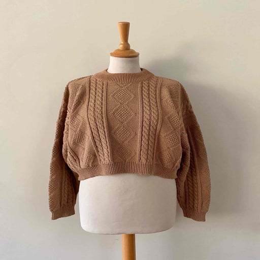 Irish cropped sweater