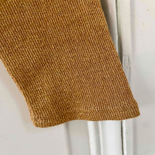 Cardigan in gold lurex