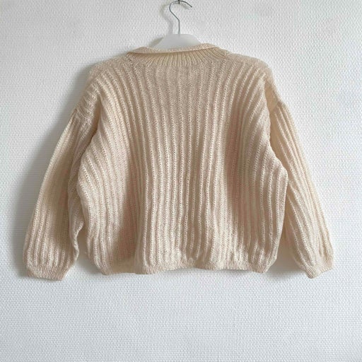 Openwork knit sweater