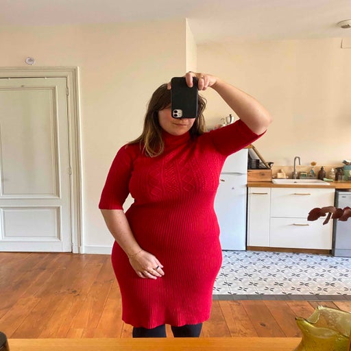 Turtleneck dress