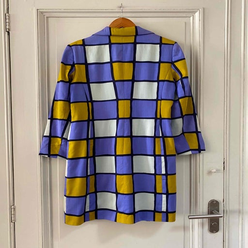 Checked coat