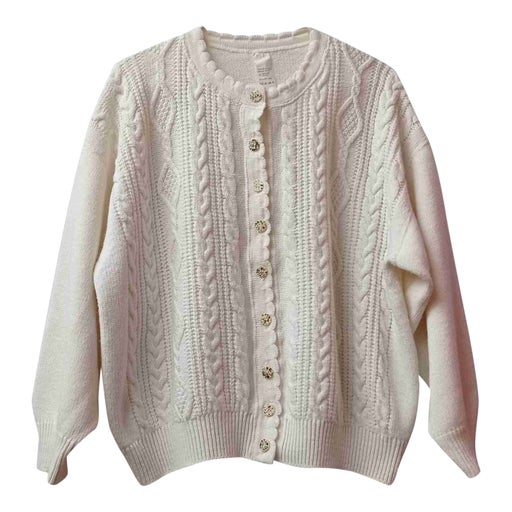 Cable cardigan