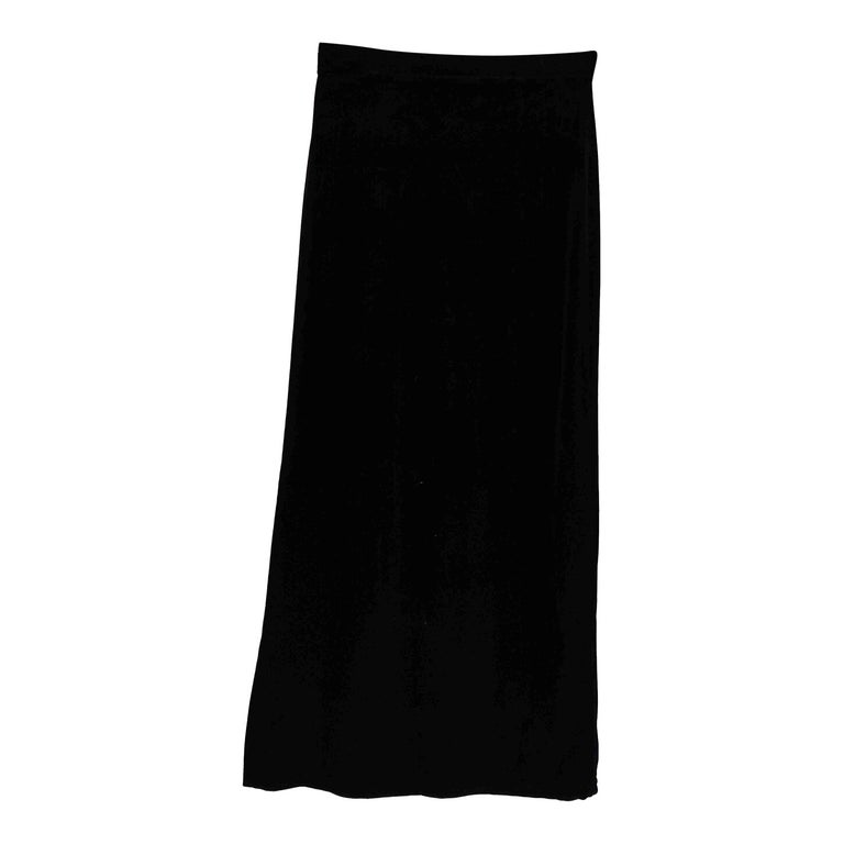 Long velvet skirt