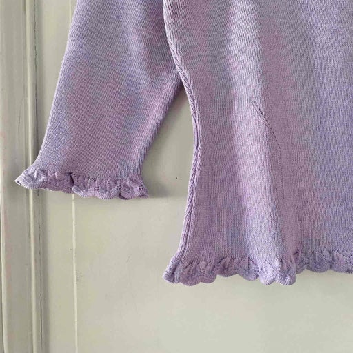 Openwork wool top
