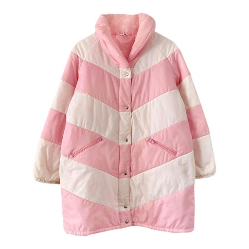 Patchwork down jacket