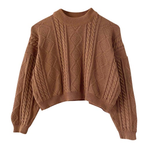 Irish cropped sweater