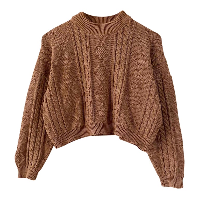 Irish cropped sweater