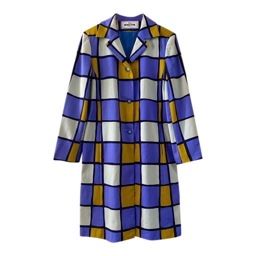 Checked coat