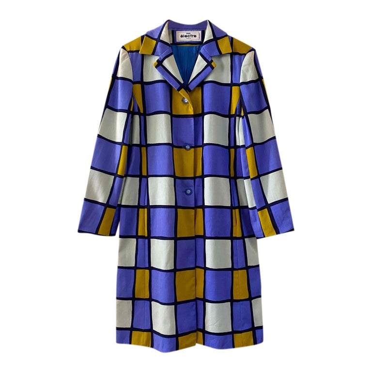 Checked coat