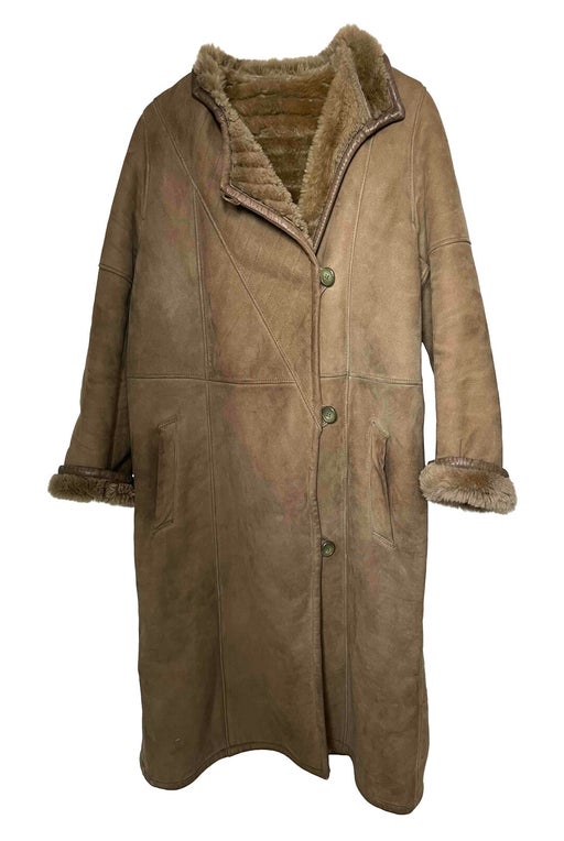 Shearling coat.