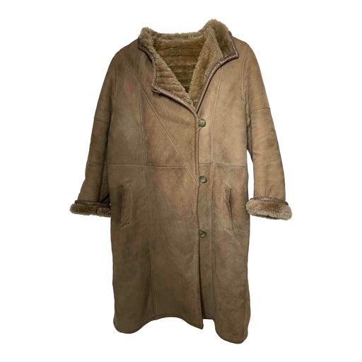 Shearling coat.