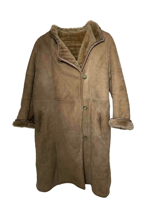 Shearling coat.