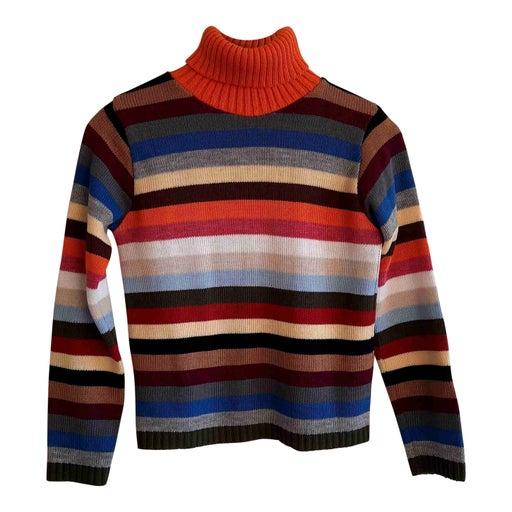 Striped turtleneck