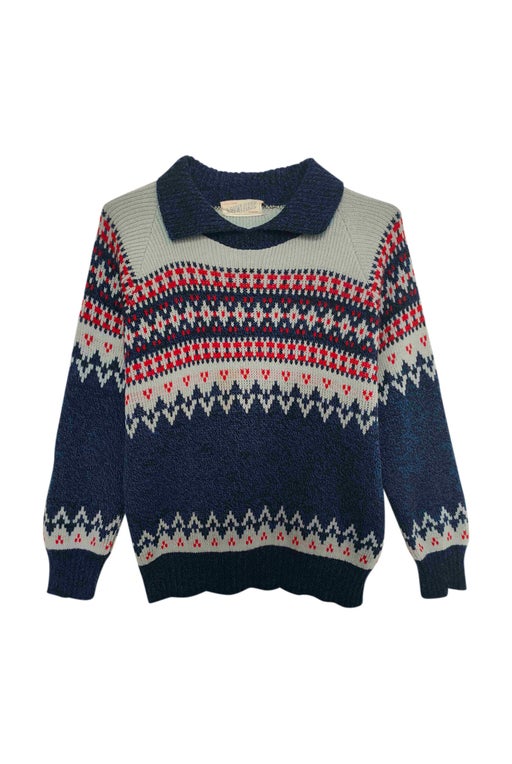 Jacquard wool sweater