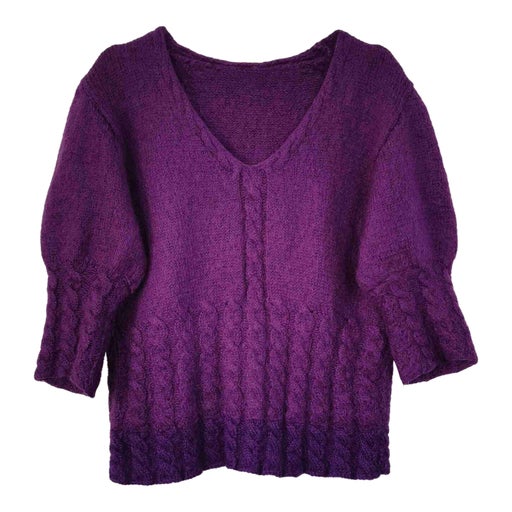 Top en mohair torsadé