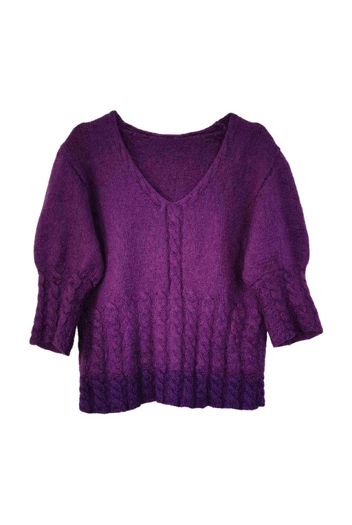 Twisted mohair top