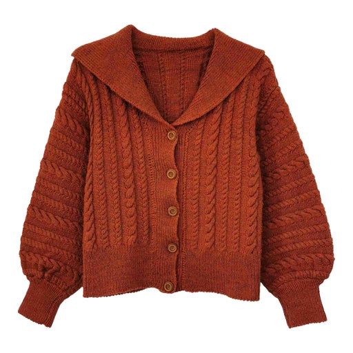 Cable cardigan