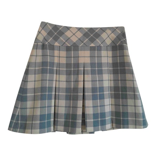 Checked mini skirt