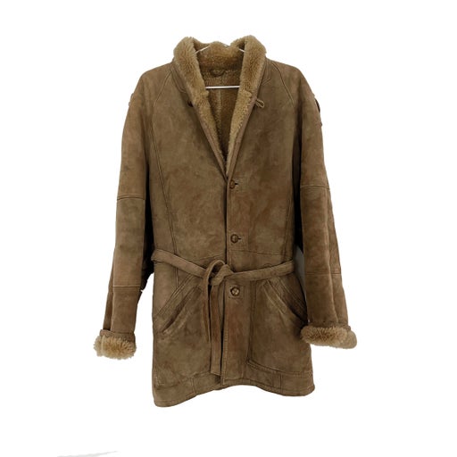 Belted shearling