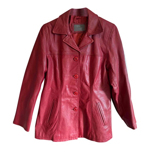 Vintage leather blazer