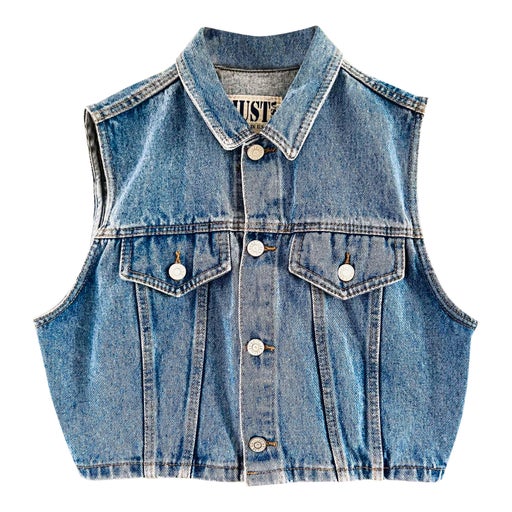 Sleeveless denim jacket