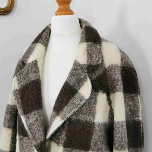 Wool and mohair coat