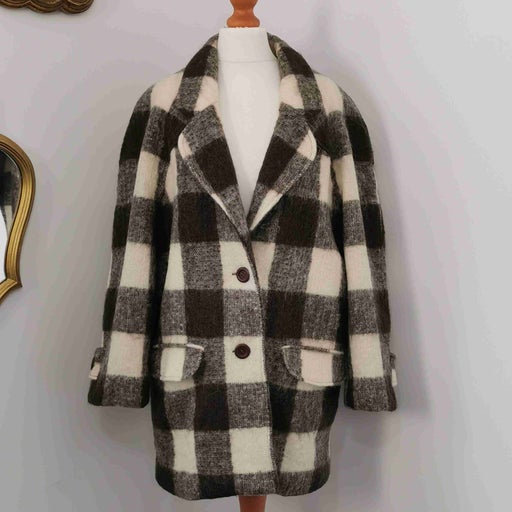 Wool and mohair coat