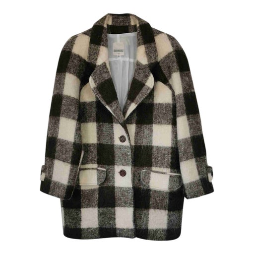 Wool and mohair coat