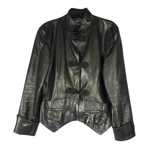 Leather blazer