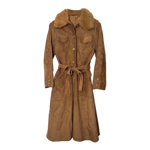 Long suede coat