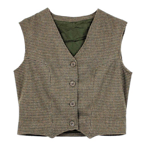 Houndstooth vest