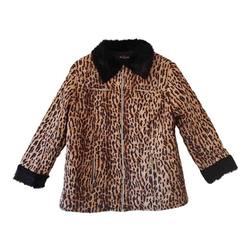 Veste matelassée léopard