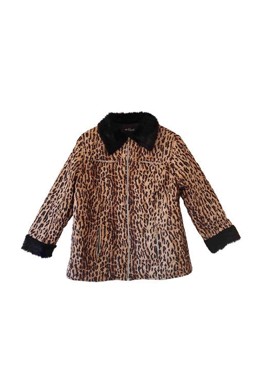 Leopard quilted jacket