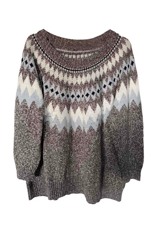 Cotton and lurex sweater
